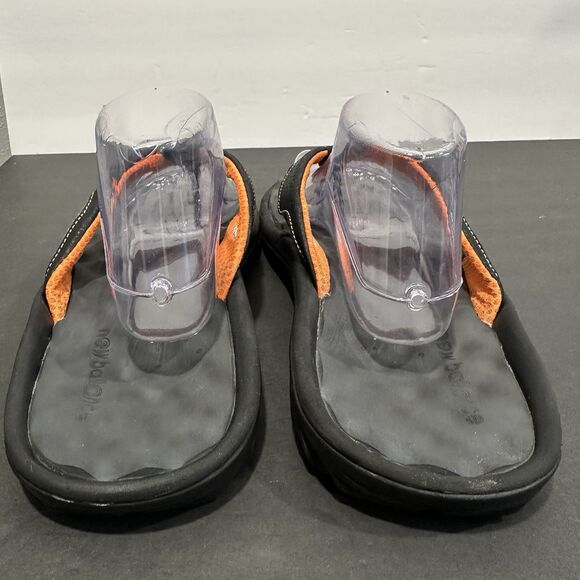 New Balance Minimus Vibram Sandals Mens Size 12 Black Orange Minimalist Thong NB main image 7